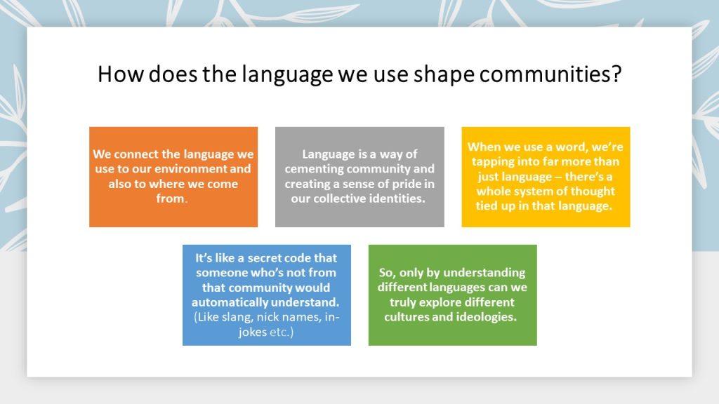 A slide from the first session, Kick-Start Multilingualism A slide from the first session, Kick-Start Multilingualism